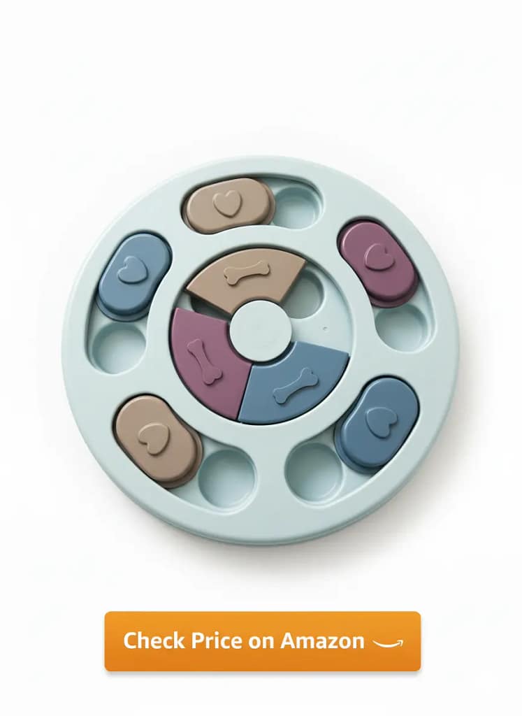 interactive dog treat puzzle toy for small and medium dogs