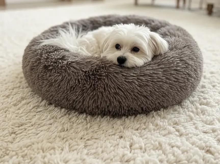 cozy donut dog bed orthopedic cushion washable