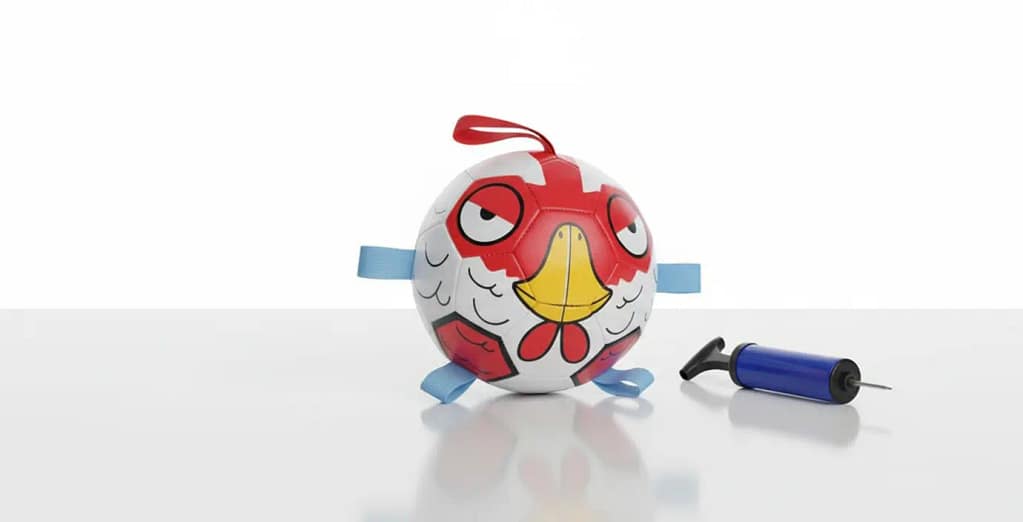 chicken themed dog toy soccer ball small dogs