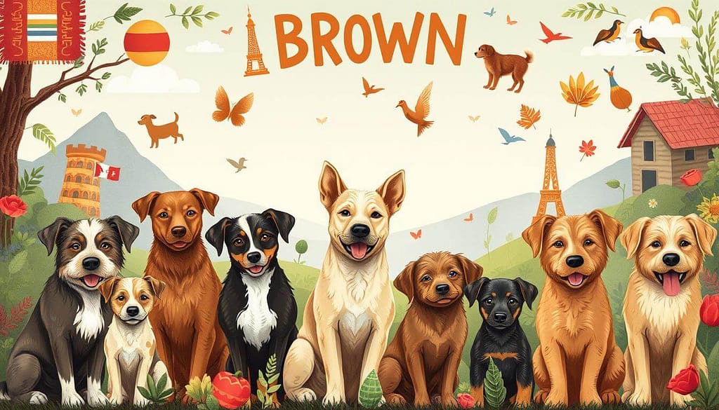 International Words for Brown as Dog Names 