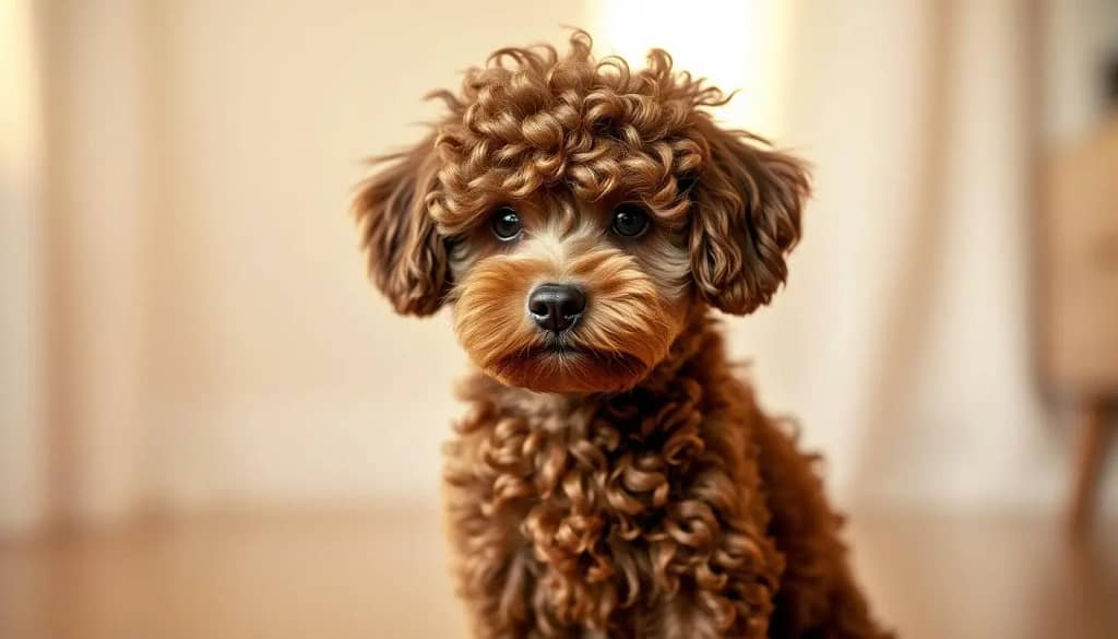 Miniature Poodles Slightly Larger Curls