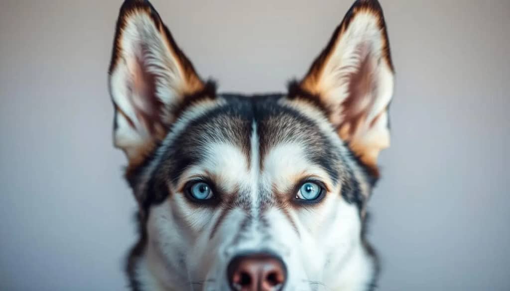 Siberian Husky Arctic Beauty with Alert Ears