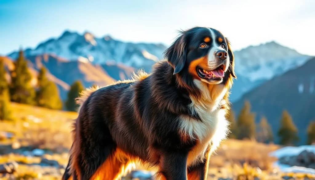 The Bernese Mountain Dog is a beloved choice for families